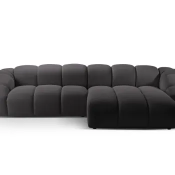 Coltar stanga 4 locuri, Diana-191, Micadoni Home, 334x182x72 cm, tesatura 3D Sonic, espresso imagine