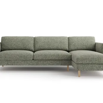 Coltar stanga 4 locuri, Eden, Micadoni, 286x150x90 cm, tesatura structurata, verde muschi melanj imagine