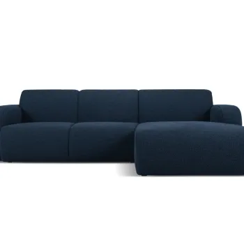 Coltar stanga 4 locuri, Molino-101, Micadoni Home, 250x170x72 cm, tesatura boucle, albastru inchis imagine