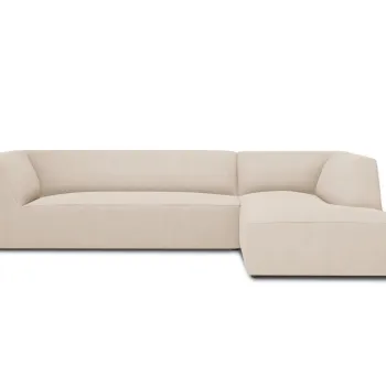 Coltar stanga 4 locuri, Ruby, Micadoni Home, BL, 273x180x69 cm, poliester, bej imagine