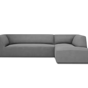 Coltar stanga 4 locuri, Ruby, Micadoni Home, BL, 273x180x69 cm, poliester, gri imagine