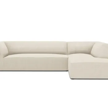 Coltar stanga 4 locuri, Ruby, Micadoni Home, BL, 273x180x69 cm, velur, bej deschis imagine