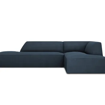 Coltar stanga 4 locuri, Ruby, Micadoni Home, BL, fara cotiera, 273x180x69 cm, poliester, albastru navy imagine