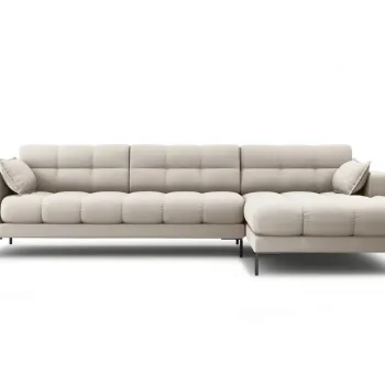 Coltar stanga 5 locuri, Mamaia, Micadoni Home, BL, 293x185x75 cm, tesatura tip twill, bej imagine