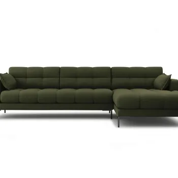 Coltar stanga 5 locuri, Mamaia, Micadoni Home, BL, 293x185x75 cm, tesatura tip twill, verde imagine