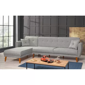 Coltar, Unique Design, 867UNQ1409, Lemn de carpen, Gri imagine