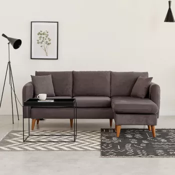 Coltar, Unique Design, 867UNQ1423, Lemn de pin, Antracit imagine