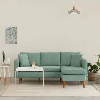 Coltar, Unique Design, 867UNQ1424, Lemn de pin, Verde Sea imagine