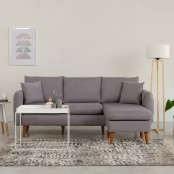 Coltar, Unique Design, 867UNQ1425, Lemn de pin, Gri imagine