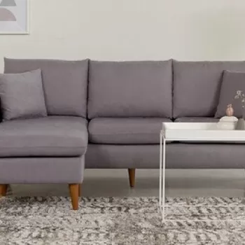 Coltar, Unique Design, 867UNQ1439, Lemn de pin, Gri imagine