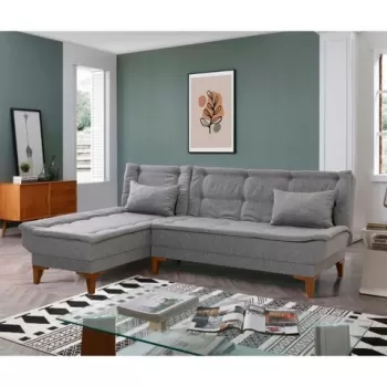 Coltar, Unique Design, 867UNQ1662, Lemn de fag, Gri imagine