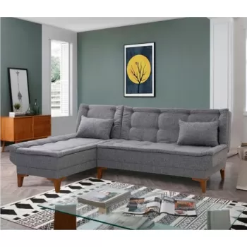 Coltar, Unique Design, 867UNQ1663, Lemn de fag, Gri inchis imagine