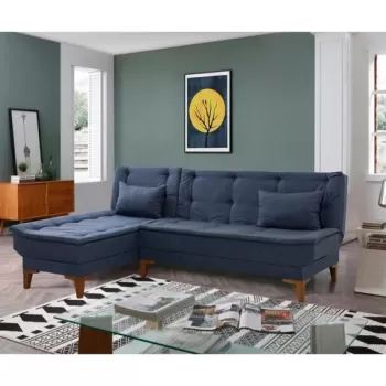 Coltar, Unique Design, 867UNQ1664, Lemn de fag, Albastru inchis imagine