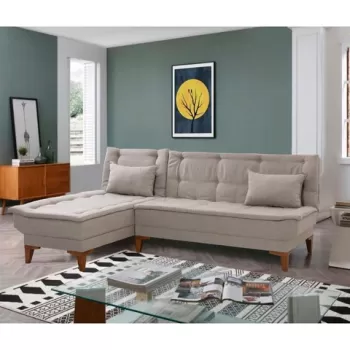 Coltar, Unique Design, 867UNQ1665, Lemn de fag, Crem imagine