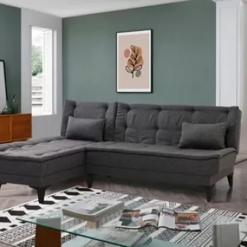 Coltar, Unique Design, 867UNQ1908, Lemn de carpen, Antracit imagine