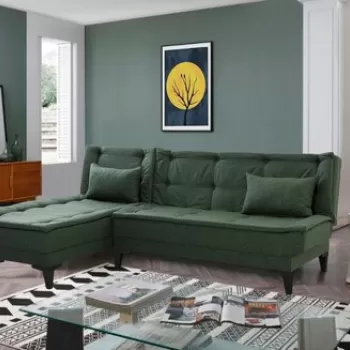 Coltar, Unique Design, 867UNQ1910, Lemn de carpen, Verde imagine