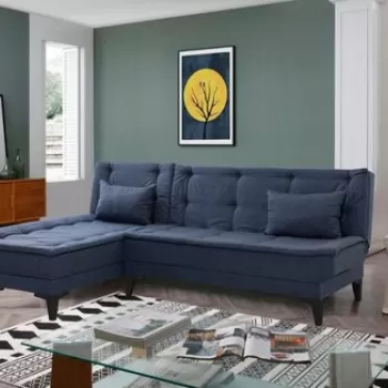 Coltar, Unique Design, 867UNQ1913, Lemn de carpen, Albastru navy imagine