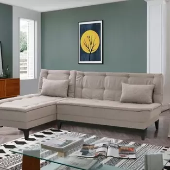 Coltar, Unique Design, 867UNQ1914, Lemn de carpen, Crem imagine