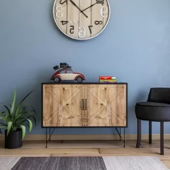 Comoda Jupiter, Kalune Design, 100x40x77 cm, maro imagine