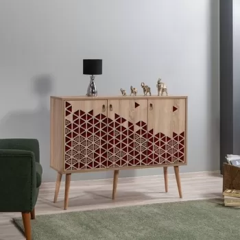 Comoda Mega 122, Vella, 120x36x94 cm, multicolor imagine