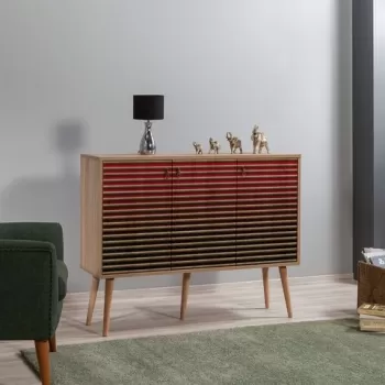 Comoda Mega 221, Vella, 120x36x94 cm, multicolor imagine