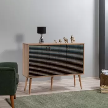 Comoda Mega 222, Vella, 120x36x94 cm, multicolor imagine