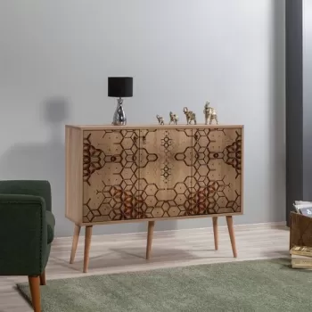 Comoda Mega 720, Vella, 120x36x94 cm, multicolor imagine