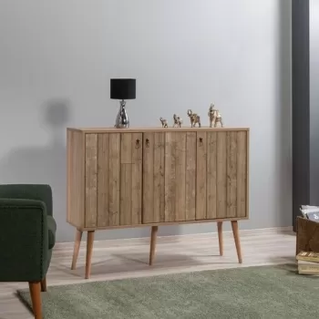 Comoda Mega 728, Vella, 120x36x94 cm, multicolor imagine