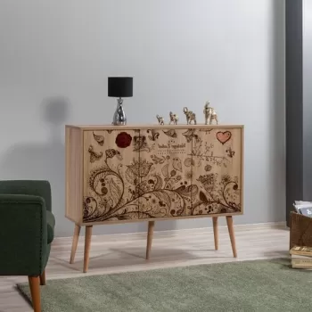 Comoda Mega 731, Vella, 120x36x94 cm, multicolor imagine