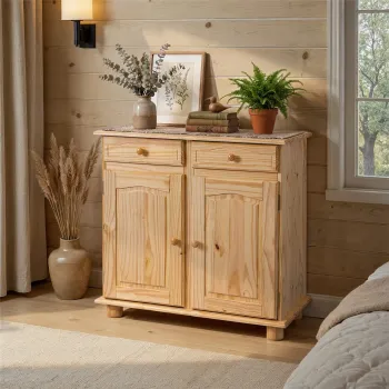 Comoda Pamina, Inter Link, 88x43x86 cm, lemn, natur imagine