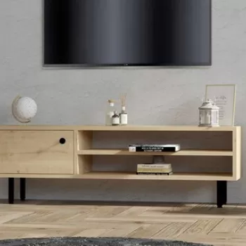 Comoda TV, Asse Home, Avila , 120x38x30 cm, Stejar safir imagine