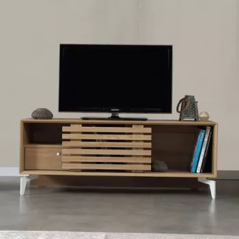 Comoda TV, Comforty, Lulu 100Lk, 100x50x41 cm, Stejar imagine