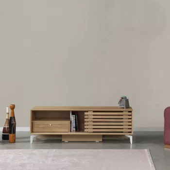 Comoda TV, Comforty, Lulu, 150x50x41 cm, Stejar imagine