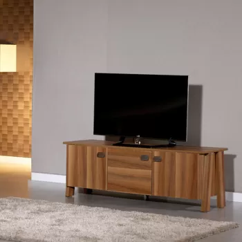 Comoda TV, Comforty, Story 3 Kapak, 144x50x45 cm, Maro imagine