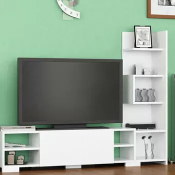 Comoda TV, Decorotika, Pera, 160x120x29.5 cm, Alb imagine