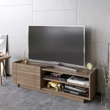 Comoda TV, Decorotika, Valantina, 140x41.4x37.1 cm, Nuc imagine