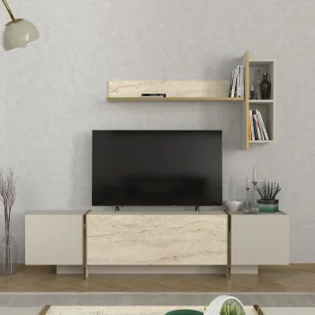 Comoda TV, Dovelle, Veyron, PAL, Travertin / Gresie imagine