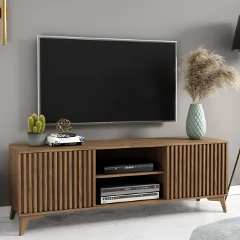 Comoda TV ELTAP, Entsian, 150x40x52 cm, PAL/ABS, stejar imagine