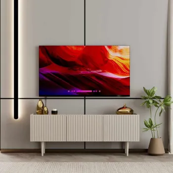 Comoda TV, Hanah Home, Capella 140, 140x50x29 cm, MDF LAMINAT, Gresie imagine