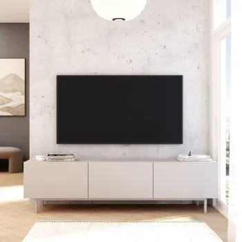 Comoda TV, Hanah Home, Coast, 180x47.3x36.8 cm, PAL, Nisip imagine