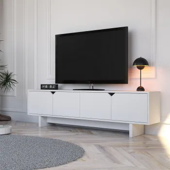 Comoda TV, Hanah Home, Doruk, 180x50x30 cm, Alb imagine