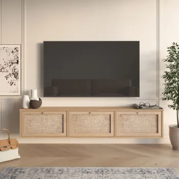 Comoda TV, Hanah Home, Dune, 180x35.6x32 cm, PAL, Stejar imagine