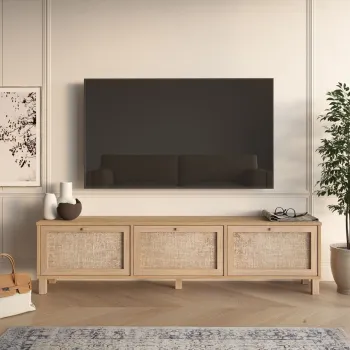 Comoda TV, Hanah Home, Dune, 180x45.6x32 cm, PAL, Stejar imagine