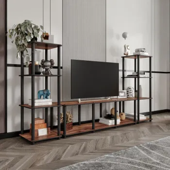 Comoda TV, Hanah Home, Grand, 188x106x34 cm, MDF , Maro imagine