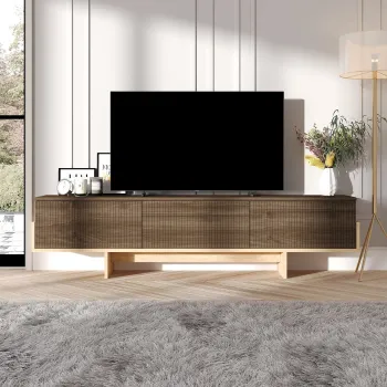 Comoda TV, Hanah Home, Hege, 180x44.6x30 cm, PAL, Nuc / Stejar Safir imagine