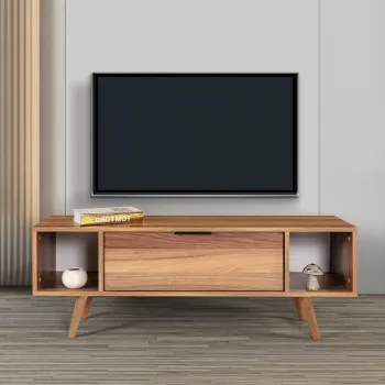 Comoda TV, Hanah Home, Mesir 3325, 130x47x35 cm, PAL, Maro imagine