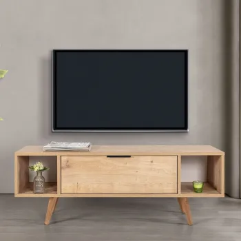 Comoda TV, Hanah Home, Mesir 3327, 130x47x35 cm, PAL, Maro imagine
