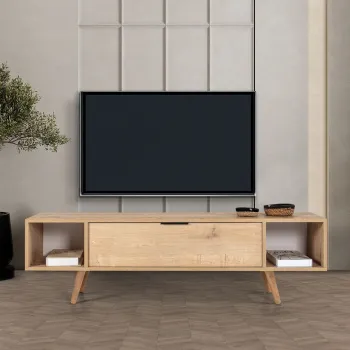 Comoda TV, Hanah Home, Mesir 3627, 160x47x35 cm, PAL, Maro imagine