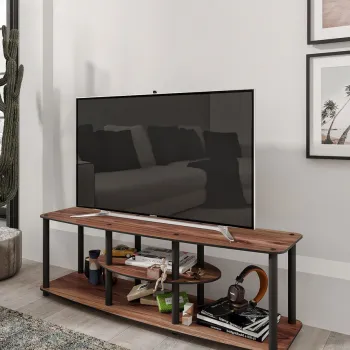 Comoda TV, Hanah Home, Mesivo, 120x35x38 cm, MDF , Maro imagine