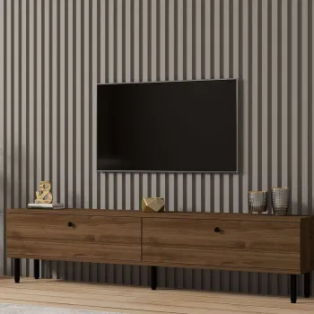 Comoda TV, Hanah Home, Nantes, 160x37x25 cm, PAL, Maro imagine